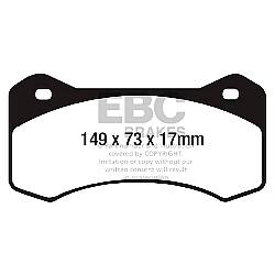 EBC Bluestuff NDX EBC RennbremsbelägeFür Rennen und Langstreckenrennen - DP5054NDX