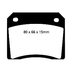 EBC Yellowstuff BremsbelägeHigh End Lösung für schnelle Straßenfahrzeuge - DP4101R