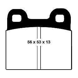 EBC Blackstuff Bremsbelägeoptimierter Austauschbremsbelag - DP105/4
