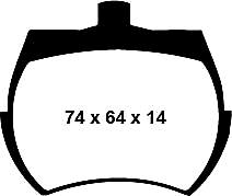 EBC Blackstuff Bremsbelägeoptimierter Austauschbremsbelag - DP127
