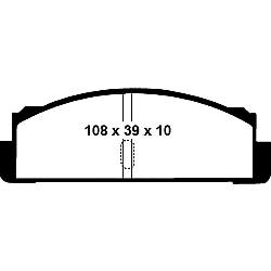 EBC Blackstuff Bremsbelägeoptimierter Austauschbremsbelag - DP130