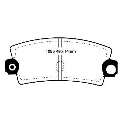 EBC Blackstuff Bremsbelägeoptimierter Austauschbremsbelag - DP189