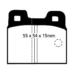 EBC Blackstuff Bremsbelägeoptimierter Austauschbremsbelag - DP218