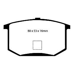 EBC Greenstuff BremsbelägeAramid Bremsbelag für mehr Bremskraft - DP2298