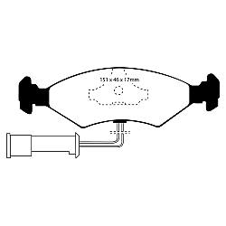 EBC Blackstuff Bremsbelägeoptimierter Austauschbremsbelag - DP389