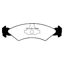 EBC Blackstuff Bremsbelägeoptimierter Austauschbremsbelag - DP512