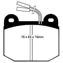 EBC Blackstuff Bremsbelägeoptimierter Austauschbremsbelag - DP578