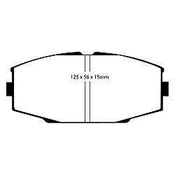 EBC Yellowstuff BremsbelägeHigh End Lösung für schnelle Straßenfahrzeuge - DP4610R