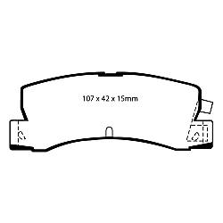 EBC Yellowstuff BremsbelägeHigh End Lösung für schnelle Straßenfahrzeuge - DP4629R