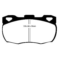 EBC Yellowstuff BremsbelägeHigh End Lösung für schnelle Straßenfahrzeuge - DP4708R