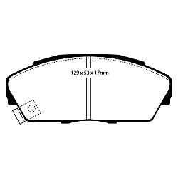 EBC Blackstuff Bremsbelägeoptimierter Austauschbremsbelag - DP719/2