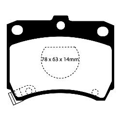 EBC Blackstuff Bremsbelägeoptimierter Austauschbremsbelag - DP737