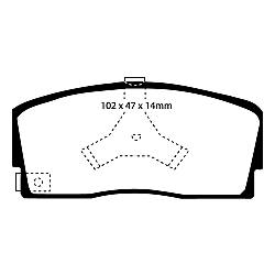 EBC Greenstuff BremsbelägeAramid Bremsbelag für mehr Bremskraft - DP2765