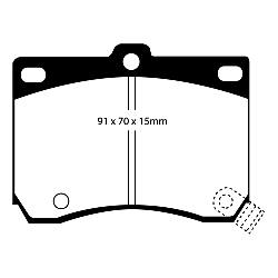 EBC Yellowstuff BremsbelägeHigh End Lösung für schnelle Straßenfahrzeuge - DP4824R