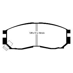 EBC Yellowstuff BremsbelägeHigh End Lösung für schnelle Straßenfahrzeuge - DP4830R