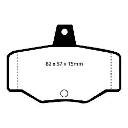 EBC Yellowstuff BremsbelägeHigh End Lösung für schnelle Straßenfahrzeuge - DP4834R