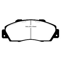EBC Orangestuff EBC RennbremsbelägeEBC Rennbremsbeläge - DP9872