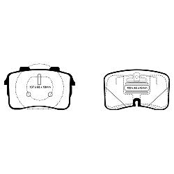 EBC Yellowstuff BremsbelägeHigh End Lösung für schnelle Straßenfahrzeuge - DP4883R