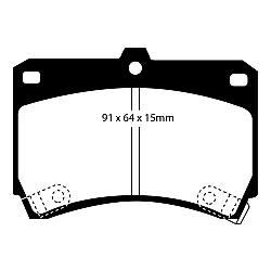 EBC Yellowstuff BremsbelägeHigh End Lösung für schnelle Straßenfahrzeuge - DP4884R