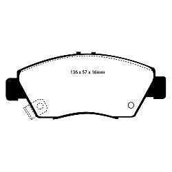 EBC Yellowstuff BremsbelägeHigh End Lösung für schnelle Straßenfahrzeuge - DP4891R