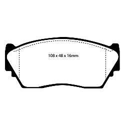 EBC Greenstuff BremsbelägeAramid Bremsbelag für mehr Bremskraft - DP2892