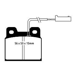 EBC Blackstuff Bremsbelägeoptimierter Austauschbremsbelag - DP916