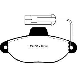 EBC Greenstuff BremsbelägeAramid Bremsbelag für mehr Bremskraft - DP2945