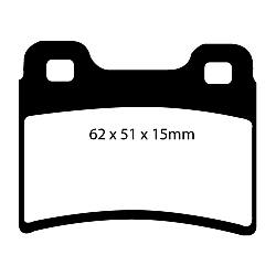 EBC Blackstuff Bremsbelägeoptimierter Austauschbremsbelag - DP953