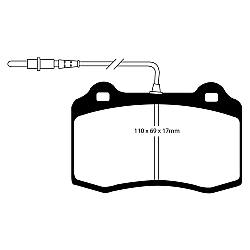 EBC Yellowstuff BremsbelägeHigh End Lösung für schnelle Straßenfahrzeuge - DP41031/2R