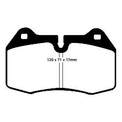 EBC Bluestuff NDX EBC RennbremsbelägeFür Rennen und Langstreckenrennen - DP51032NDX