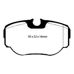 EBC Blackstuff Bremsbelägeoptimierter Austauschbremsbelag - DP1038