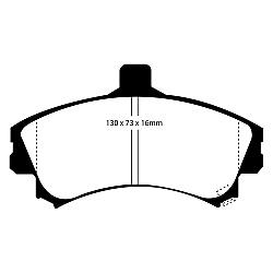EBC Greenstuff BremsbelägeAramid Bremsbelag für mehr Bremskraft - DP21045