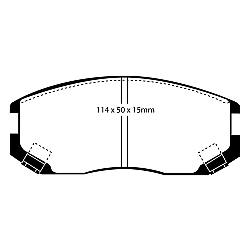 EBC Greenstuff BremsbelägeAramid Bremsbelag für mehr Bremskraft - DP21063