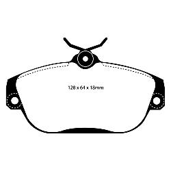 EBC Greenstuff BremsbelägeAramid Bremsbelag für mehr Bremskraft - DP21095