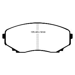 EBC Blackstuff Bremsbelägeoptimierter Austauschbremsbelag - DP1121