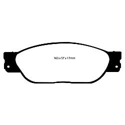 EBC Yellowstuff BremsbelägeHigh End Lösung für schnelle Straßenfahrzeuge - DP41220R
