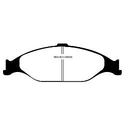 EBC Greenstuff BremsbelägeAramid Bremsbelag für mehr Bremskraft - DP21242