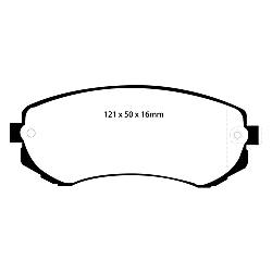 EBC Greenstuff BremsbelägeAramid Bremsbelag für mehr Bremskraft - DP21279