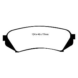 EBC Greenstuff Bremsbeläge 6000er SerieFür SUV und 4&4 Fahrzeuge - DP61282