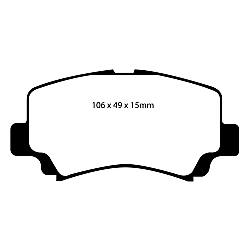 EBC Greenstuff BremsbelägeAramid Bremsbelag für mehr Bremskraft - DP21291