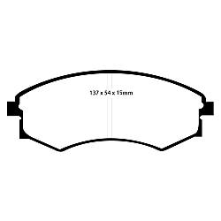 EBC Blackstuff Bremsbelägeoptimierter Austauschbremsbelag - DP1358/2