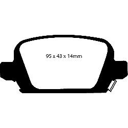 EBC Blackstuff Bremsbelägeoptimierter Austauschbremsbelag - DP1410