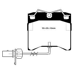 EBC Blackstuff Bremsbelägeoptimierter Austauschbremsbelag - DP1429