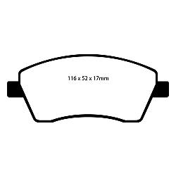 EBC Yellowstuff BremsbelägeHigh End Lösung für schnelle Straßenfahrzeuge - DP41485R