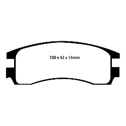 EBC Yellowstuff BremsbelägeHigh End Lösung für schnelle Straßenfahrzeuge - DP41621R