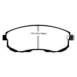 EBC Bluestuff NDX EBC RennbremsbelägeFür Rennen und Langstreckenrennen - DP51636NDX