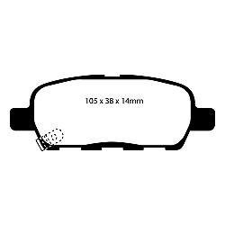 EBC Bluestuff NDX EBC RennbremsbelägeFür Rennen und Langstreckenrennen - DP51666NDX