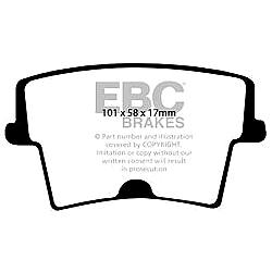 EBC Yellowstuff BremsbelägeHigh End Lösung für schnelle Straßenfahrzeuge - DP41722R