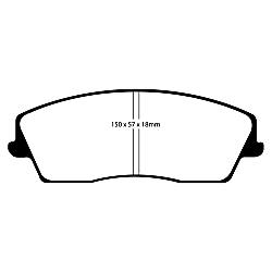 EBC Yellowstuff BremsbelägeHigh End Lösung für schnelle Straßenfahrzeuge - DP41723R
