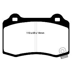 EBC Bluestuff NDX EBC RennbremsbelägeFür Rennen und Langstreckenrennen - DP51788NDX